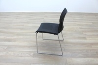 Icon Patra Black Office Canteen Chairs - Thumb 4