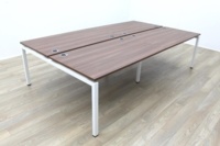 New Mobili Soho 2 Walnut Commercial Grade Office Bench Desking - Thumb 2