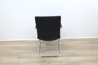 Black Meeting Chairs With Chrome Legs  - Thumb 5