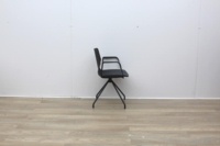 Four Grey Meeting Chair With Material Seat - Thumb 3