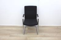 Black Meeting Chairs With Chrome Legs  - Thumb 2