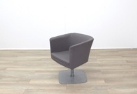 Grey Fabric Office Reception Tub Chairs - Thumb 4