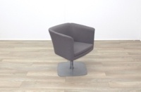 Grey Fabric Office Reception Tub Chairs - Thumb 2